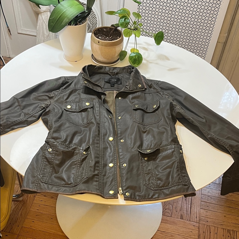 J. Crew Olive Green Downtown Field Jacket Utility Jacket
